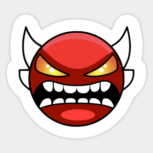 Extreme demon icon Sticker